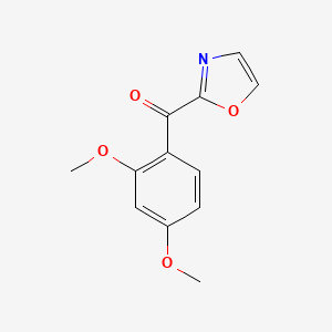 molecular formula C12H11NO4 B1325495 2-(2,4-Dimethoxybenzoyl)oxazole CAS No. 898784-32-2