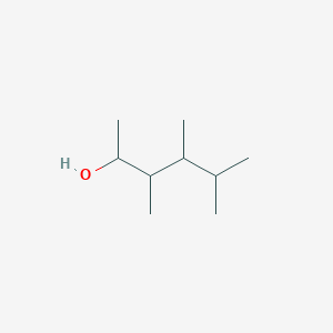 molecular formula C9H20O B13254955 3,4,5-Trimethylhexan-2-ol 