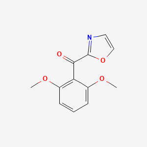 B1325497 2-(2,6-Dimethoxybenzoyl)oxazole CAS No. 898784-36-6