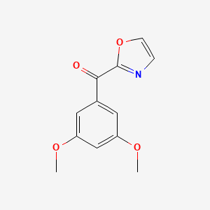 molecular formula C12H11NO4 B1325499 2-(3,5-Dimethoxybenzoyl)oxazole CAS No. 898784-40-2