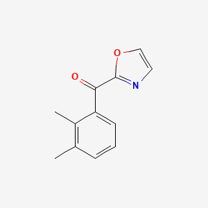 molecular formula C12H11NO2 B1325500 2-(2,3-Dimethylbenzoyl)oxazole CAS No. 898784-42-4