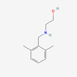 molecular formula C11H17NO B13255011 2-{[(2,6-Dimethylphenyl)methyl]amino}ethan-1-ol 