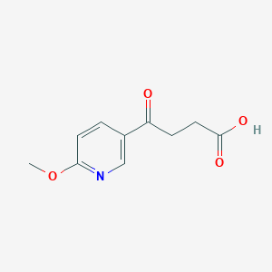 molecular formula C10H11NO4 B1325503 4-(6-Methoxypyridin-3-YL)-4-oxobutyric acid CAS No. 898784-56-0