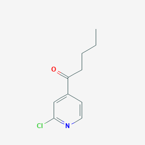 B1325508 2-Chloro-4-valerylpyridine CAS No. 898784-66-2