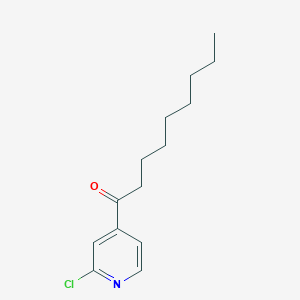B1325511 2-Chloro-4-nonanoylpyridine CAS No. 898784-74-2