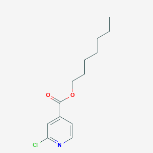 molecular formula C13H18ClNO2 B1325516 Heptyl 2-chloroisonicotinate CAS No. 898784-92-4