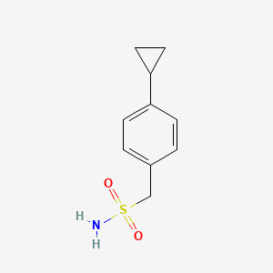 molecular formula C10H13NO2S B13255181 (4-Cyclopropylphenyl)methanesulfonamide 