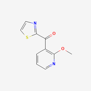 molecular formula C10H8N2O2S B1325520 2-Methoxy-3-thiazoylpyridine CAS No. 898785-89-2
