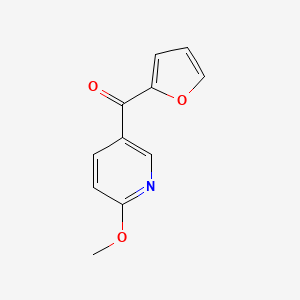 molecular formula C11H9NO3 B1325526 5-(2-Furoyl)-2-methoxypyridine CAS No. 898786-32-8