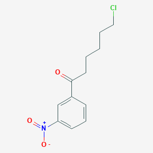 molecular formula C12H14ClNO3 B1325529 6-Chloro-1-(3-nitrophenyl)-1-oxohexane CAS No. 898768-47-3