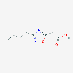 molecular formula C8H12N2O3 B13255319 2-(3-Butyl-1,2,4-oxadiazol-5-yl)acetic acid 
