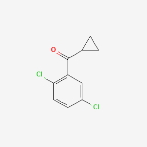 molecular formula C10H8Cl2O B1325532 Cyclopropyl 2,5-dichlorophenyl ketone CAS No. 898790-28-8