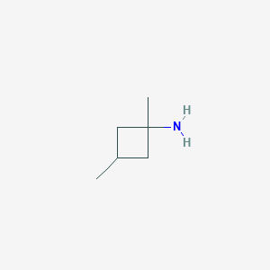 molecular formula C6H13N B13255363 1,3-Dimethyl-cyclobutylamine 