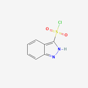 molecular formula C7H5ClN2O2S B13255538 1H-Indazole-3-sulfonyl chloride 