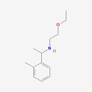 molecular formula C13H21NO B13255679 (2-Ethoxyethyl)[1-(2-methylphenyl)ethyl]amine 