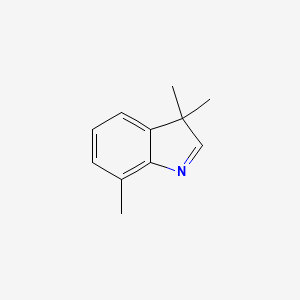 molecular formula C11H13N B13255831 3,3,7-Trimethyl-3H-indole 