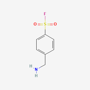 molecular formula C7H8FNO2S B13255903 4-(Aminomethyl)benzenesulfonyl fluoride CAS No. 32752-18-4