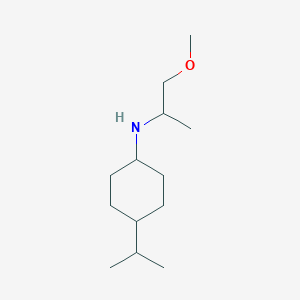 molecular formula C13H27NO B13255932 N-(1-Methoxypropan-2-yl)-4-(propan-2-yl)cyclohexan-1-amine 