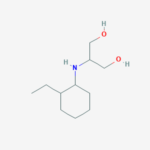 molecular formula C11H23NO2 B13255934 2-[(2-Ethylcyclohexyl)amino]propane-1,3-diol 