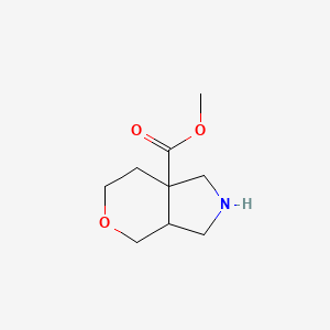 molecular formula C9H15NO3 B13255964 Methyl octahydropyrano[3,4-c]pyrrole-7a-carboxylate 