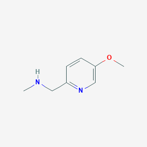 molecular formula C8H12N2O B13256061 1-(5-Methoxypyridin-2-YL)-N-methylmethanamine 