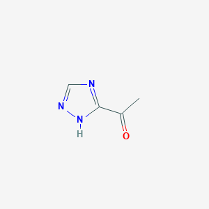 molecular formula C4H5N3O B132561 1-(1H-1,2,4-Triazol-5-yl)ethanone CAS No. 153334-29-3