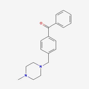 molecular formula C19H22N2O B1325610 4-(4-methylpiperazinomethyl)benzophenone CAS No. 898783-42-1