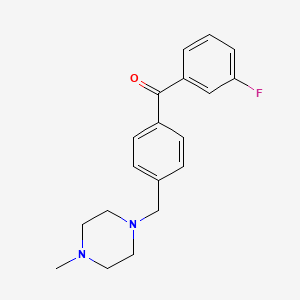 3-Fluoro-4'-(4-methylpiperazinomethyl) benzophenone