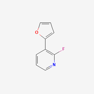 molecular formula C9H6FNO B13256365 2-Fluoro-3-(furan-2-yl)pyridine 