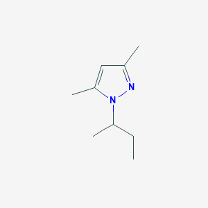 molecular formula C9H16N2 B13256453 1-(Butan-2-YL)-3,5-dimethyl-1H-pyrazole 