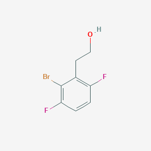 molecular formula C8H7BrF2O B13256485 2-(2-Bromo-3,6-difluorophenyl)ethan-1-ol 