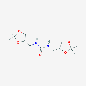 molecular formula C13H24N2O5 B132565 1,3-Bis[(2,2-dimethyl-1,3-dioxolan-4-yl)methyl]urea CAS No. 159390-20-2