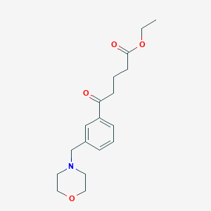 Ethyl 5-[3-(morpholinomethyl)phenyl]-5-oxovalerate