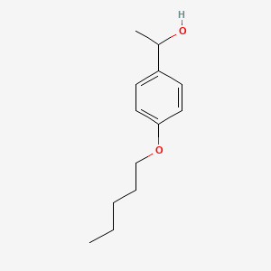molecular formula C13H20O2 B13256946 1-[4-(Pentyloxy)phenyl]ethan-1-ol 