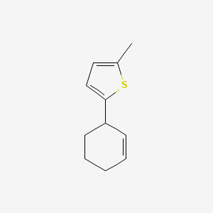 molecular formula C11H14S B13257253 2-(Cyclohex-2-en-1-yl)-5-methylthiophene 