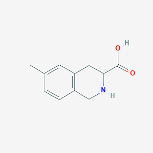 molecular formula C11H13NO2 B13257429 6-Methyl-1,2,3,4-tetrahydroisoquinoline-3-carboxylic acid 