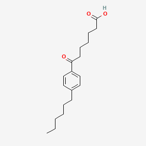 molecular formula C19H28O3 B1325743 7-(4-己基苯基)-7-氧代庚酸 CAS No. 898791-55-4