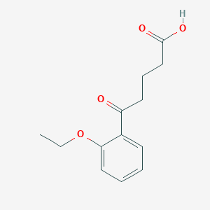 molecular formula C13H16O4 B1325745 5-(2-乙氧基苯基)-5-氧代戊酸 CAS No. 898791-59-8
