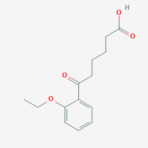molecular formula C14H18O4 B1325746 6-(2-Ethoxyphenyl)-6-oxohexanoic acid CAS No. 898791-61-2
