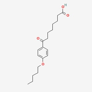 B1325758 8-Oxo-8-(4-pentyloxyphenyl)octanoic acid CAS No. 898792-06-8