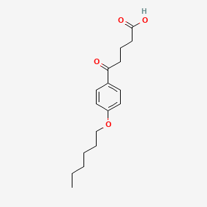 molecular formula C17H24O4 B1325759 5-(4-Hexyloxyphenyl)-5-oxovaleric acid CAS No. 898792-09-1