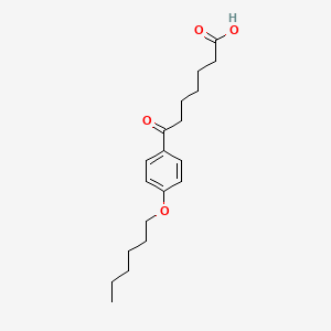 molecular formula C19H28O4 B1325760 7-(4-Hexyloxyphenyl)-7-oxoheptanoic acid CAS No. 898792-12-6