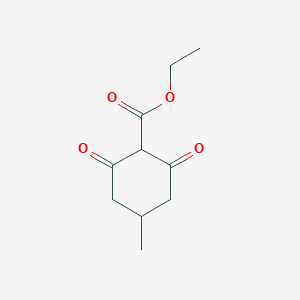 molecular formula C10H14O4 B13257629 Ethyl 4-methyl-2,6-dioxocyclohexane-1-carboxylate 
