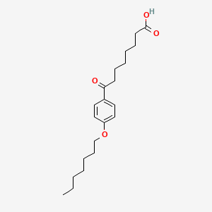 8-(4-Heptyloxyphenyl)-8-oxooctanoic acid