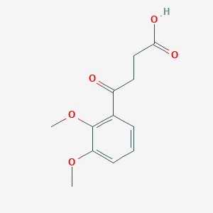 molecular formula C12H14O5 B1325766 4-(2,3-二甲氧基苯基)-4-氧代丁酸 CAS No. 898792-27-3