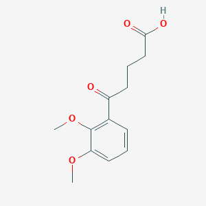 molecular formula C13H16O5 B1325767 5-(2,3-二甲氧基苯基)-5-氧代戊酸 CAS No. 898792-29-5