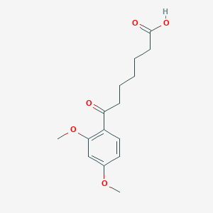 B1325769 7-(2,4-Dimethoxyphenyl)-7-oxoheptanoic acid CAS No. 898792-39-7