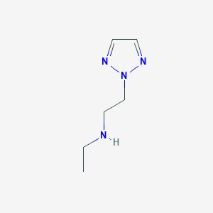 molecular formula C6H12N4 B13257694 Ethyl[2-(2H-1,2,3-triazol-2-yl)ethyl]amine 