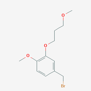 4-(Bromomethyl)-1-methoxy-2-(3-methoxypropoxy)benzene