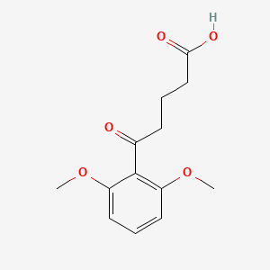 molecular formula C13H16O5 B1325771 5-(2,6-二甲氧基苯基)-5-氧代戊酸 CAS No. 898792-47-7